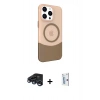 MARSİLYAN™- iPhone 15 Pro Max Kılıf Çekirdek Asil Özel Seri - Siyah Bilvis 0.18mm Plus Cam Ekran Koruyucu + Raze Metal Kamera Lens - LT