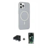 MARSİLYAN™- iPhone 15 Pro Max Kılıf Çekirdek Modern Prime - Siyah 360 Mat Full Body Arka Koruyucu + Raze Metal Kamera Lens - LT