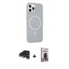 MARSİLYAN™- iPhone 15 Pro Max Kılıf Çekirdek Modern Prime - Siyah Bilvis Hayalet Cam Ekran Koruyucu + Raze Metal Kamera Lens - GS