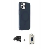 MARSİLYAN™- iPhone 15 Pro Max Kılıf Çekirdek Modern Prime - Siyah Bilvis Hayalet Cam Ekran Koruyucu + Raze Metal Kamera Lens - GS
