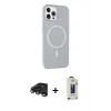 MARSİLYAN™- iPhone 15 Pro Max Kılıf Çekirdek Modern Prime - Siyah Bilvis Hayalet Cam Ekran Koruyucu + Raze Metal Kamera Lens - TMGI