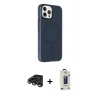 MARSİLYAN™- iPhone 15 Pro Max Kılıf Çekirdek Modern Prime - Siyah Bilvis Hayalet Cam Ekran Koruyucu + Raze Metal Kamera Lens - TMGI
