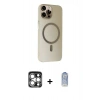 MARSİLYAN™- iPhone 15 Pro Max Kılıf Çekirdek Modern Prime - Siyah Joko Magic 5D Cam + PVD Metal Kamera Lens - GS
