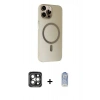 MARSİLYAN™- iPhone 15 Pro Max Kılıf Çekirdek Modern Prime - Siyah Joko Magic 5D Cam + PVD Metal Kamera Lens - GI