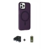 MARSİLYAN™- iPhone 15 Pro Max Kılıf Çekirdek Modern Prime - Siyah Joko Magic 5D Hayalet Cam + Raze Metal Kamera Lens - LT