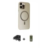 MARSİLYAN™- iPhone 15 Pro Max Kılıf Çekirdek Modern Prime - Siyah Joko Magic 5D Hayalet Cam + Raze Metal Kamera Lens - GS