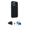 MARSİLYAN™- iPhone 15 Pro Max Kılıf Çekirdek Yansıma Prime - Siyah 3D Antistatik Seramik Nano Ekran Koruyucu + Raze Metal Kamera Lens - SH