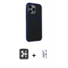 MARSİLYAN™- iPhone 15 Pro Max Kılıf Çekirdek Yansıma Prime - Siyah Bilvis 0.18mm Plus Cam Ekran Koruyucu + PVD Metal Kamera Lens - GI