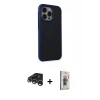 MARSİLYAN™- iPhone 15 Pro Max Kılıf Çekirdek Yansıma Prime - Siyah Bilvis 3D Cam Ekran Koruyucu + Raze Metal Kamera Lens - GS
