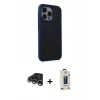 MARSİLYAN™- iPhone 15 Pro Max Kılıf Çekirdek Yansıma Prime - Siyah Bilvis Hayalet Cam Ekran Koruyucu + Raze Metal Kamera Lens - GS