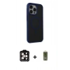 MARSİLYAN™- iPhone 15 Pro Max Kılıf Çekirdek Yansıma Prime - Siyah Joko Magic 5D Hayalet Cam + PVD Metal Kamera Lens - TU