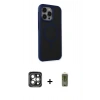 MARSİLYAN™- iPhone 15 Pro Max Kılıf Çekirdek Yansıma Prime - Siyah Joko Magic 5D Hayalet Cam + PVD Metal Kamera Lens - GI