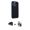 MARSİLYAN™- iPhone 15 Pro Max Kılıf Çekirdek Yansıma Prime - Siyah Vanessa Magic Hayalet Cam + Raze Metal Kamera Lens - GS