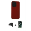 MARSİLYAN™- iPhone 15 Pro Max Kılıf Doruk Asil Koleksiyonu - Şeffaf 360 Full Body Arka Koruyucu + Raze Metal Kamera Lens - GS