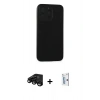 MARSİLYAN™- iPhone 15 Pro Max Kılıf Doruk Asil Koleksiyonu - Siyah Bilvis 0.18mm Plus Cam Ekran Koruyucu + Raze Metal Kamera Lens - SH
