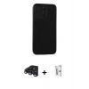 MARSİLYAN™- iPhone 15 Pro Max Kılıf Doruk Asil Koleksiyonu - Siyah Bilvis 0.18mm Plus Cam Ekran Koruyucu + Raze Metal Kamera Lens - LT