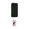MARSİLYAN™- iPhone 15 Pro Max Kılıf Doruk Asil Koleksiyonu - Siyah Bilvis 3D Mat Cam Ekran Koruyucu