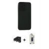 MARSİLYAN™- iPhone 15 Pro Max Kılıf Doruk Asil Koleksiyonu - Siyah Bilvis Hayalet Cam Ekran Koruyucu + Raze Metal Kamera Lens - TMGI
