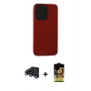 MARSİLYAN™- iPhone 15 Pro Max Kılıf Doruk Asil Koleksiyonu - Siyah Buffer Cam Ekran Koruyucu + Raze Metal Kamera Lens - LT