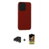 MARSİLYAN™- iPhone 15 Pro Max Kılıf Doruk Asil Koleksiyonu - Siyah Buffer Cam Ekran Koruyucu + Raze Metal Kamera Lens - TMGI