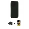 MARSİLYAN™- iPhone 15 Pro Max Kılıf Doruk Asil Koleksiyonu - Siyah Buffer Cam Ekran Koruyucu + Raze Metal Kamera Lens - TMGI