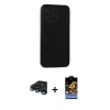 MARSİLYAN™- iPhone 15 Pro Max Kılıf Doruk Asil Koleksiyonu - Siyah Buffer Hayalet Cam Ekran Koruyucu + Raze Metal Kamera Lens - LT