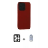 MARSİLYAN™- iPhone 15 Pro Max Kılıf Doruk Asil Koleksiyonu - Siyah Joko Magic 5D Cam + PVD Metal Kamera Lens - GS