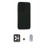 MARSİLYAN™- iPhone 15 Pro Max Kılıf Doruk Asil Koleksiyonu - Siyah Joko Magic 5D Cam + PVD Metal Kamera Lens - SH