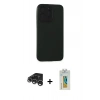 MARSİLYAN™- iPhone 15 Pro Max Kılıf Doruk Asil Koleksiyonu - Siyah Polymer Nano Ekran Koruyucu + Raze Metal Kamera Lens - GS