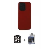 MARSİLYAN™- iPhone 15 Pro Max Kılıf Doruk Asil Koleksiyonu - Siyah Vanessa Magic Cam + PVD Metal Kamera Lens - TU