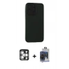 MARSİLYAN™- iPhone 15 Pro Max Kılıf Doruk Asil Koleksiyonu - Siyah Vanessa Magic Cam + PVD Metal Kamera Lens - GS