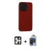 MARSİLYAN™- iPhone 15 Pro Max Kılıf Doruk Asil Koleksiyonu - Siyah Vanessa Magic Cam + PVD Metal Kamera Lens - GS
