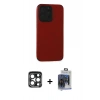 MARSİLYAN™- iPhone 15 Pro Max Kılıf Doruk Asil Koleksiyonu - Siyah Vanessa Magic Cam + PVD Metal Kamera Lens - LT