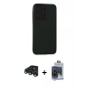 MARSİLYAN™- iPhone 15 Pro Max Kılıf Doruk Asil Koleksiyonu - Siyah Vanessa Magic Cam + Raze Metal Kamera Lens - LT