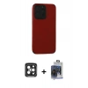 MARSİLYAN™- iPhone 15 Pro Max Kılıf Doruk Asil Koleksiyonu - Siyah Vanessa Magic Cam + PVD Metal Kamera Lens - SH