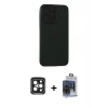 MARSİLYAN™- iPhone 15 Pro Max Kılıf Doruk Asil Koleksiyonu - Siyah Vanessa Magic Cam + PVD Metal Kamera Lens - SH