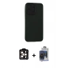MARSİLYAN™- iPhone 15 Pro Max Kılıf Doruk Asil Koleksiyonu - Siyah Vanessa Magic Cam + PVD Metal Kamera Lens - TU