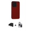 MARSİLYAN™- iPhone 15 Pro Max Kılıf Doruk Asil Koleksiyonu - Siyah Vanessa Magic Hayalet Cam + Siyah Raze Metal Kamera Lens