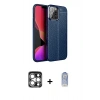 MARSİLYAN™- iPhone 15 Pro Max Kılıf Doruk Klasik Özel Seri - Siyah Joko Magic 5D Cam + PVD Metal Kamera Lens - GS