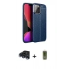 MARSİLYAN™- iPhone 15 Pro Max Kılıf Doruk Klasik Özel Seri - Siyah Joko Magic 5D Hayalet Cam + Raze Metal Kamera Lens - LT