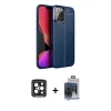 MARSİLYAN™- iPhone 15 Pro Max Kılıf Doruk Klasik Özel Seri - Siyah Vanessa Magic Cam + PVD Metal Kamera Lens - SH