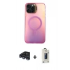 MARSİLYAN™- iPhone 15 Pro Max Kılıf Doruk Klasik Prime - Siyah Bilvis Hayalet Cam Ekran Koruyucu + Raze Metal Kamera Lens - LT