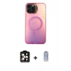 MARSİLYAN™- iPhone 15 Pro Max Kılıf Doruk Klasik Prime - Siyah Joko Magic 5D Cam + PVD Metal Kamera Lens - TU