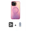 MARSİLYAN™- iPhone 15 Pro Max Kılıf Doruk Klasik Prime - Siyah Joko Magic 5D Cam + PVD Metal Kamera Lens - SH
