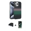 MARSİLYAN™- iPhone 15 Pro Max Kılıf Doruk Serisi - Şeffaf 360 Full Body Arka Koruyucu + Raze Metal Kamera Lens - LT