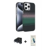MARSİLYAN™- iPhone 15 Pro Max Kılıf Doruk Serisi - Şeffaf Pasifik Cam Ekran Koruyucu + Raze Metal Kamera Lens - LT