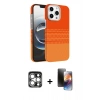 MARSİLYAN™- iPhone 15 Pro Max Kılıf Doruk Serisi - Siyah 3D Antistatik Mat Seramik Nano Ekran Koruyucu + PVD Metal Kamera Lens - GS