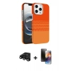 MARSİLYAN™- iPhone 15 Pro Max Kılıf Doruk Serisi - Siyah 3D Antistatik Mat Seramik Nano Ekran Koruyucu + Raze Metal Kamera Lens - SH