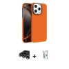 MARSİLYAN™- iPhone 15 Pro Max Kılıf Doruk Serisi - Siyah Bilvis 0.18mm Plus Cam Ekran Koruyucu + Gümüş Raze Metal Kamera Lens