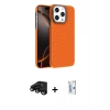 MARSİLYAN™- iPhone 15 Pro Max Kılıf Doruk Serisi - Siyah Bilvis 0.18mm Plus Cam Ekran Koruyucu + Siyah Raze Metal Kamera Lens